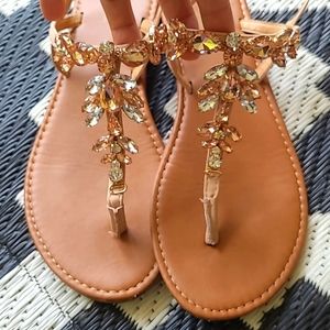 Jeweled sandal